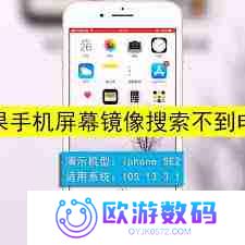苹果xr手机镜像搜索不到电视